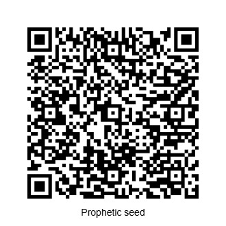 QR code to make payment for Prophetic Seed